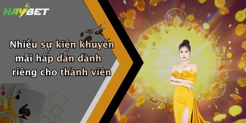 Nhiều sự kiện khuyến mãi hấp dẫn dành riêng cho thành viên